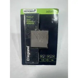 Legrand adorne 15A Paddle Switch - Magnesium (ASPD1532M4)