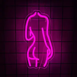 Women's Neon Sign LED Night Light, USB Powered Decorative Wall Art for Bedroom, Bar, Club, Garage, Home Party ()