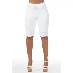 Janea White Bermuda Short