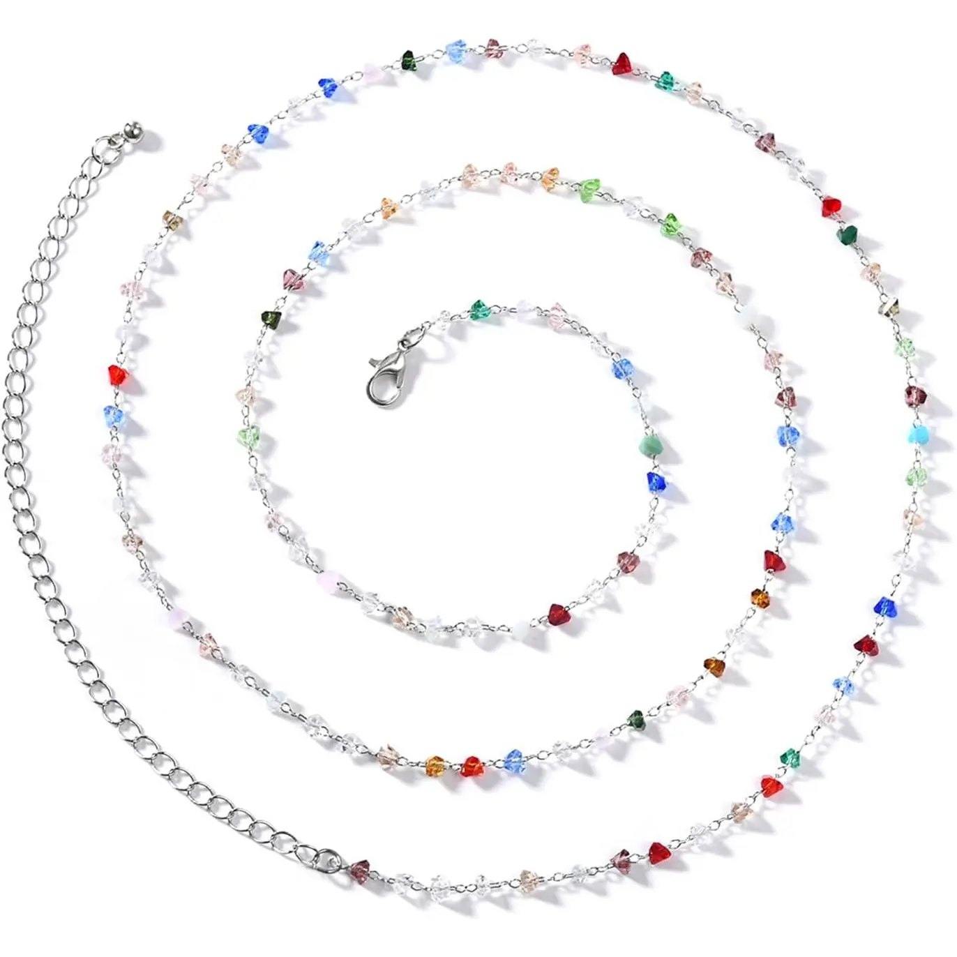 Belly Chain Waist Chain for Women Silver Waist Jewelry for Women Waist Jewelry Silver Belly Chain Stomach Chain Jewelry Rhinestone Body Chain Cross Pearl Waist Chain Jewelry