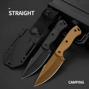 EDC Survival Knife - High Hardness Fixed Blade for Outdoor/Camping, Portable Bushcraft Tool with Sheath, Self-Defense & Fruit Cutting
