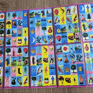 Foldable loteria cards