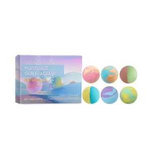 Jaysuing Bubble Bath Ball, Fragrant Moisturizing Floral Long-Lasting Fragrance Plant Clean Skin Bubble Bath Ball