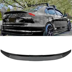 For Car Sedan Adjustable Rear Spoiler Lip Trunk Roof Tail Wing Universal Black