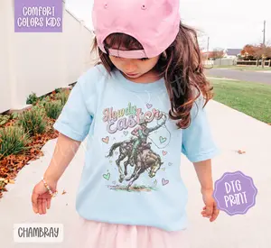 Howdy Easter Comfort Colors Youth Tshirt