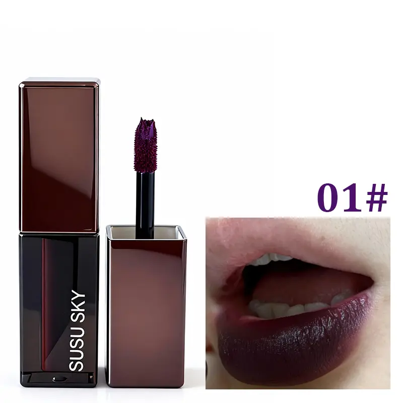 Winter Limited Edition 7-Piece Gothic Cosmetic Lip Combo Set - Gothic Matte Lip Glaze, Liquid Lipstick, Transfer-Proof, Long-Lasting, Alcohol-Free Velvet Finish, Sleek Tubes, All Skin Types, Dramatic Party & Stage Makeup