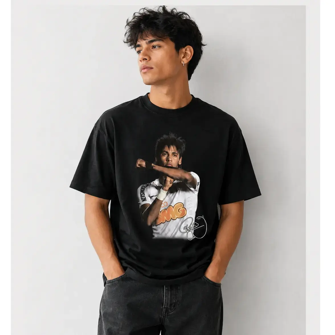 Vintage Soccer Graphic Tee |   Football Inspired Y2K Streetwear T-Shirt, Shirt for Men Women |   Neymar Fan Tee