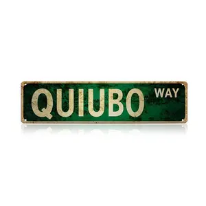 QUIUBO WAY Funny Spanglish Vintage Wall Decor 16x4 Inch Humor Metal Sign for Porch Home Bar Garden Patio Easy Hanging Outdoor Christmas Gift Family Wall Art Regular Stop Sign