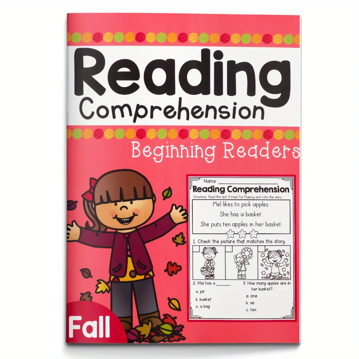 Reading Comprehension Made Easy – A Fun and Engaging Workbook for Kids to Practice Understanding Simple Sentences, Answer Questions, Match Pictures, and Build Early Reading Skills, School Supplies
