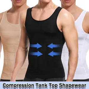 Men Compression Vest Abs Abdomen Workout Sport Tank Tops Shirts Body Shaper Menwear