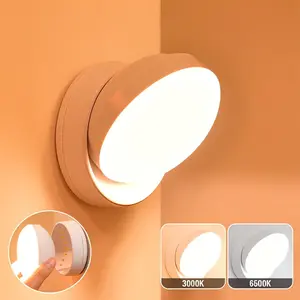 Smart Motion Sensor LED Night Light, 360° Rotatable Wall Lamp, 2 Light Modes Easy Mount Lighting for Bedroom Stair Kitchen Cabinet Home Decor