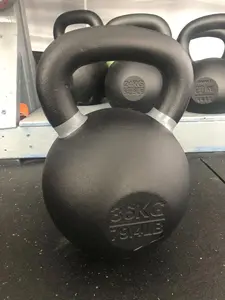 Rubber Coated Kettlebells - 79.4lbs, Ideal for Kettlebells Training and Exercise