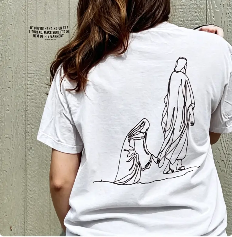Hang By The Hem Of His Garment Christian Comfort Colors T-Shirt