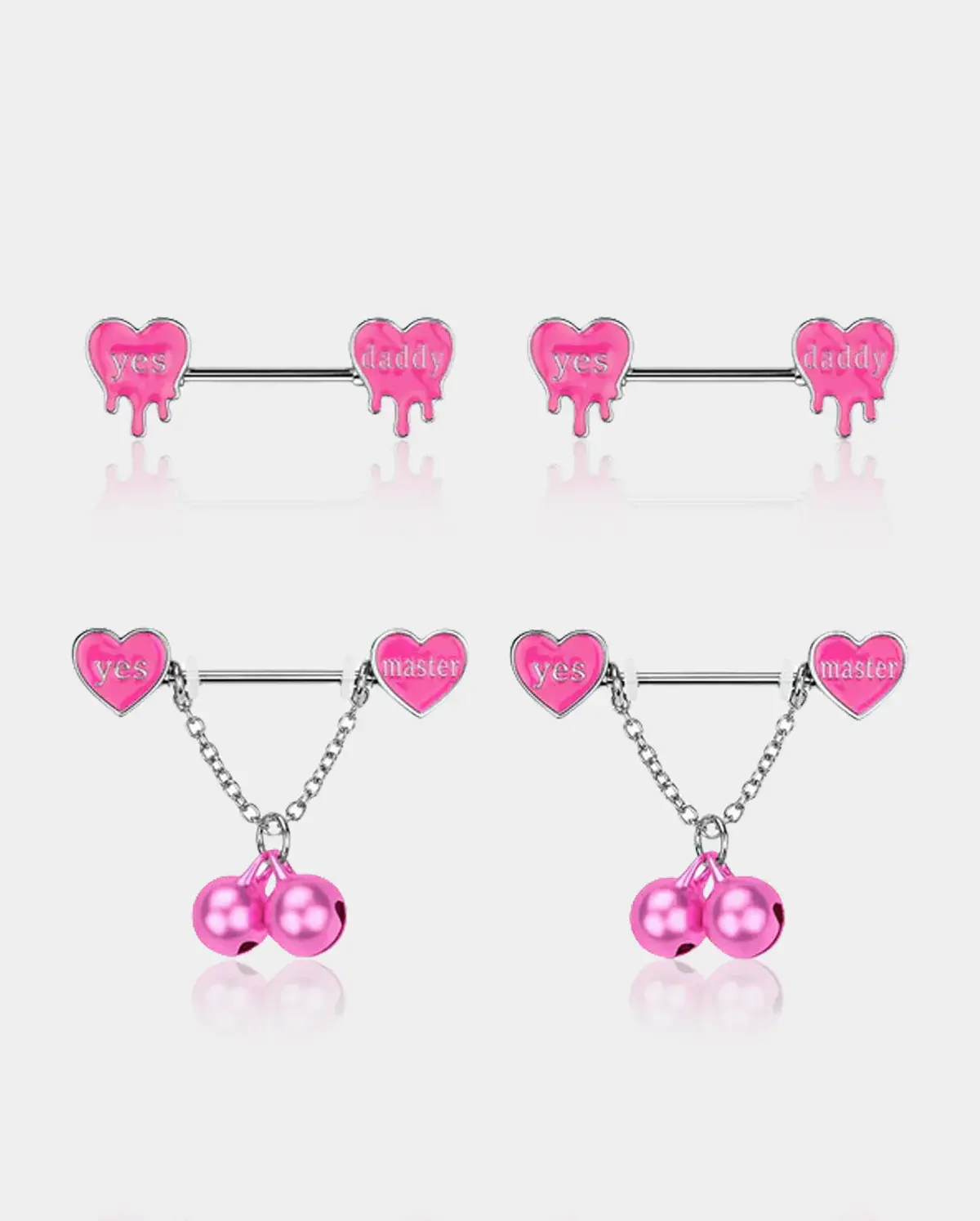 nipple piercing toys Sexy Nipple Bar 316L Steel Mirror Finish 14G Fun Flirty – Fashion Hut  Jewelry main image 0