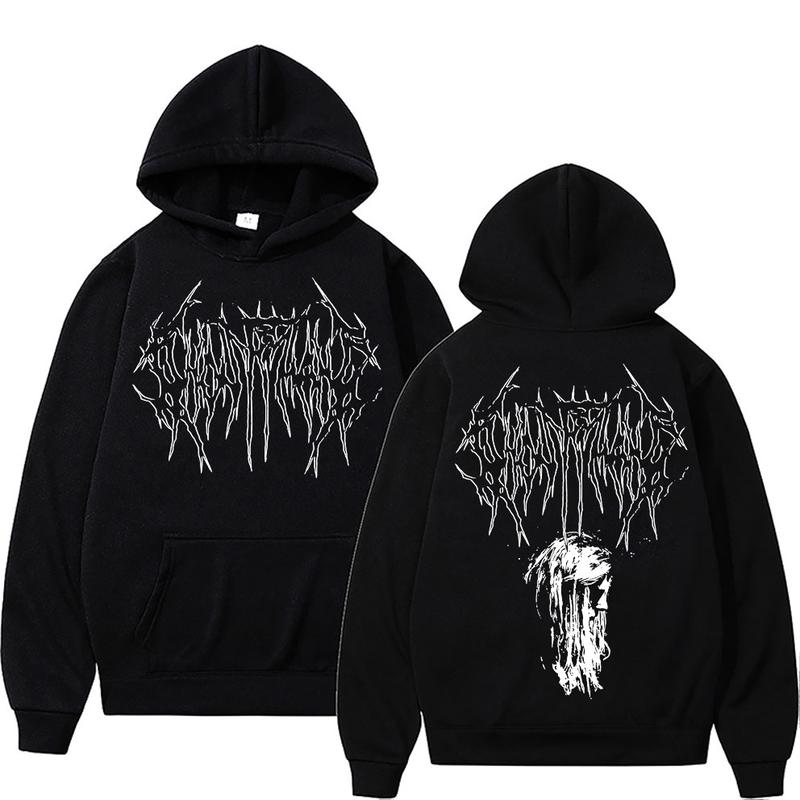 Rapper Ghostemane Squeeze Graphic Hoodie Men's Streetwear Mens Hip Hop Hoodies Men Women Oversized Fleece Cotton Hood Sweatshirt