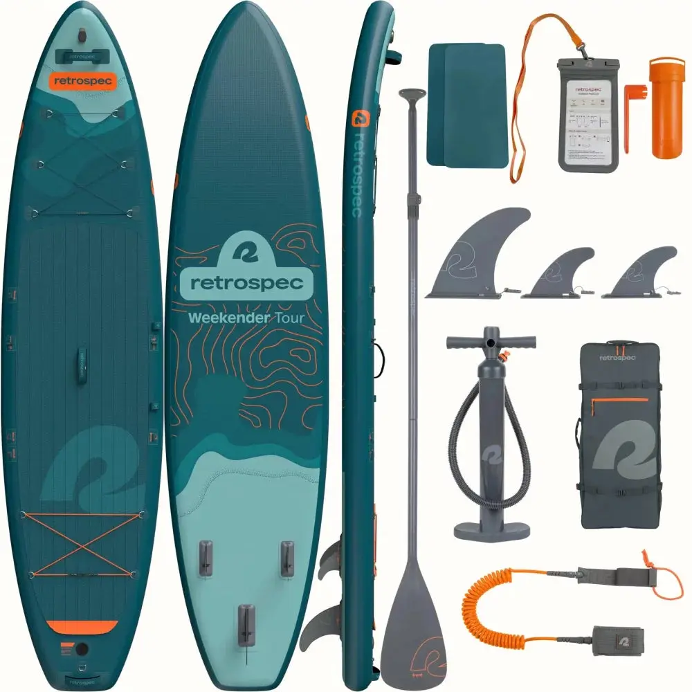 Retrospec Weekender Tour Inflatable Stand Up Paddle Board 11’6’’ Inflatable SUP