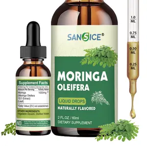 Organic Moringa Supplement, Liquid Moringa Leaf Extract For Women & Men, High Absorption Moringa Oleifera Liquid Drops For Antioxidant, Metabolism, Skin & Immune Support-Non GMO, Gluten Free, 2 Fl Oz