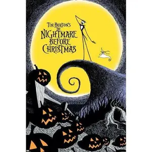 Tim Burton's The Nightmare Before Christmas .Poster Decorations, Holiday Poster - Halloween Party Decorations. Moives Poster.Wall Decor.Poster Gift For Holiday, Halloween, Birthday, Christmas