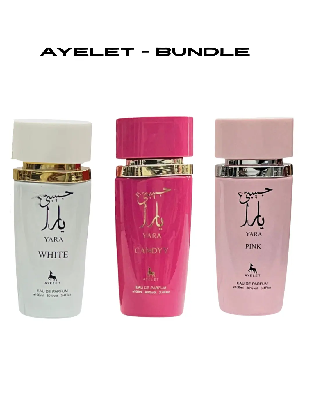Ayelet 3.4 EDP Collection - White Candyy & Pink Perfume Bundle for Women
