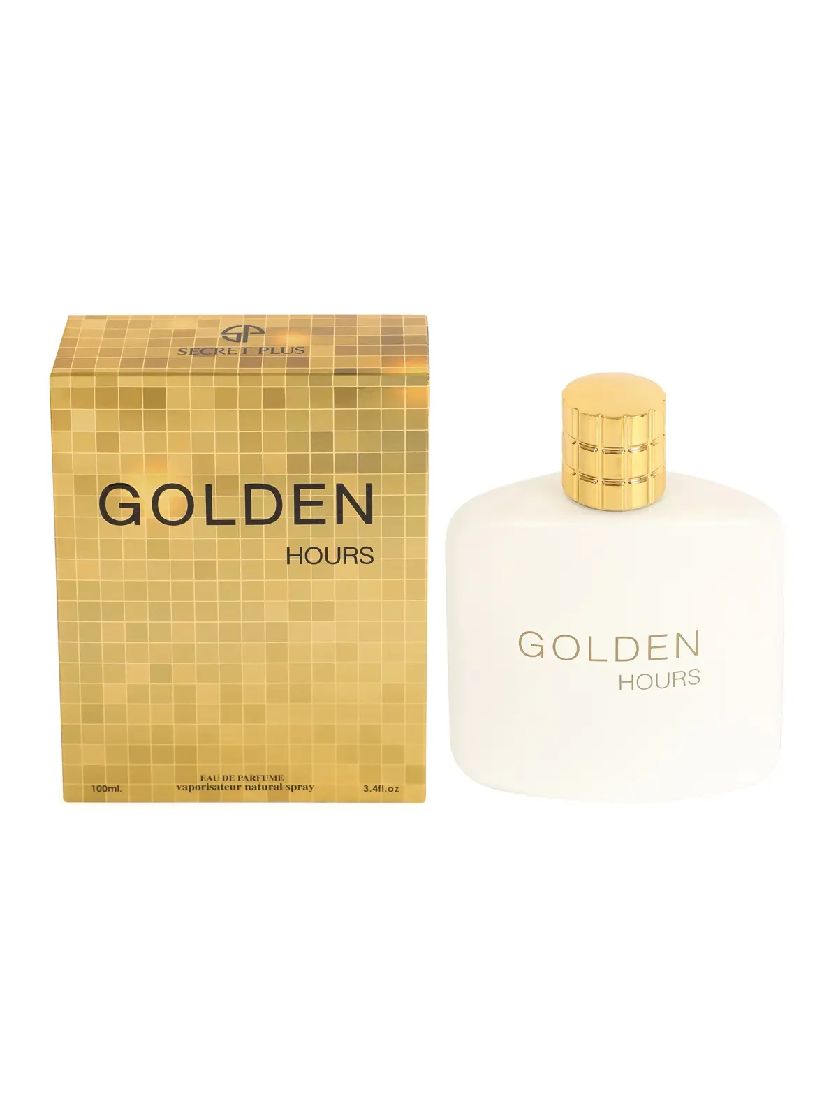 Golden Hours Eau de Parfum - 100ml Bottle with Gold Cap and Elegant Packaging