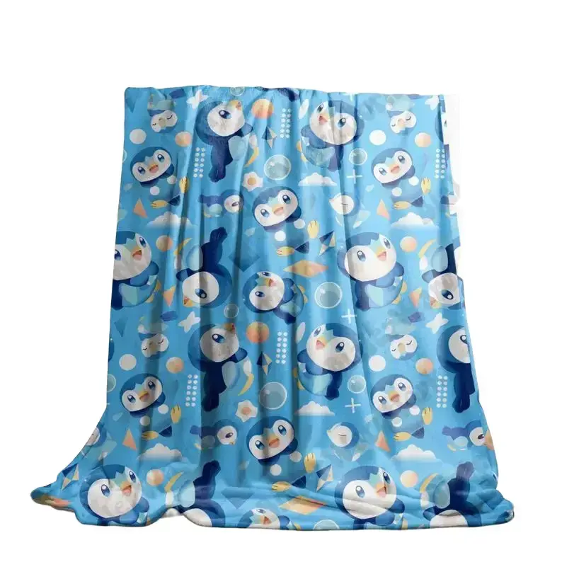 Piplup Fleece Blanket Starter Gen 4 Hawaii Style Anime Blanket Gifts