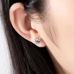 Zirconia Earrings Premium Ear Bone Studs for Men and Women