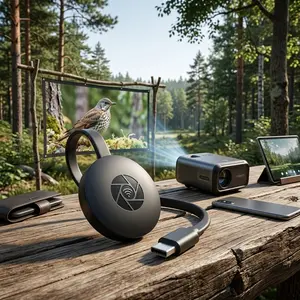 2026 Wireless TV Stick Video Receiver Portable 1080P TV HD WIFI Dongle Adapter For Android/iOS TV Box Computer Live Screen Projector