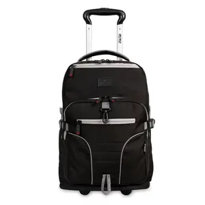 Rolling Laptop Backpack - Black