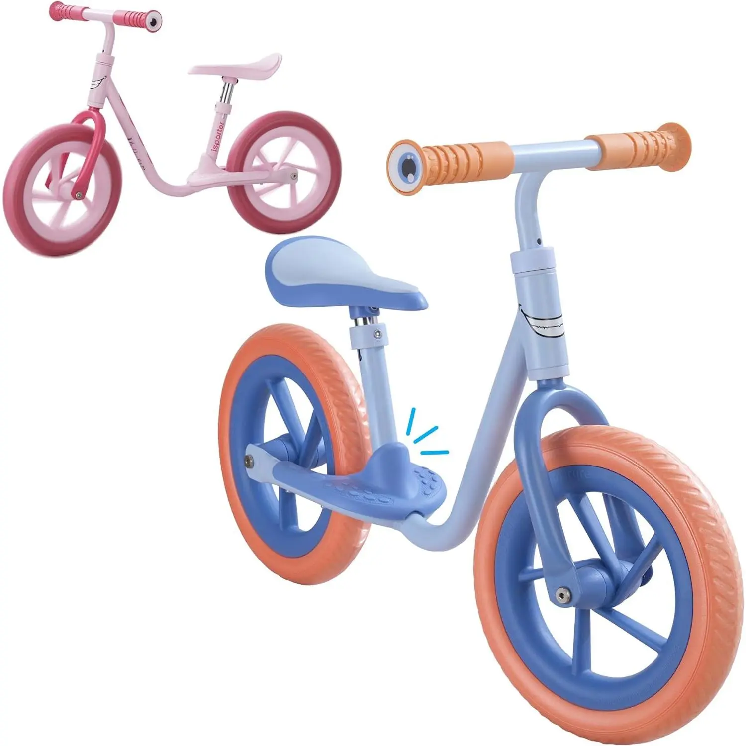 10inch or 12inch Kids Balance Bike for Toddler 2 Year Old, Boys Girls Ages 2-5, Gift Push Bikes, No Pedal Training Bicycle, with Footrest, Puncture-proof Tyres, and Height Adjustable