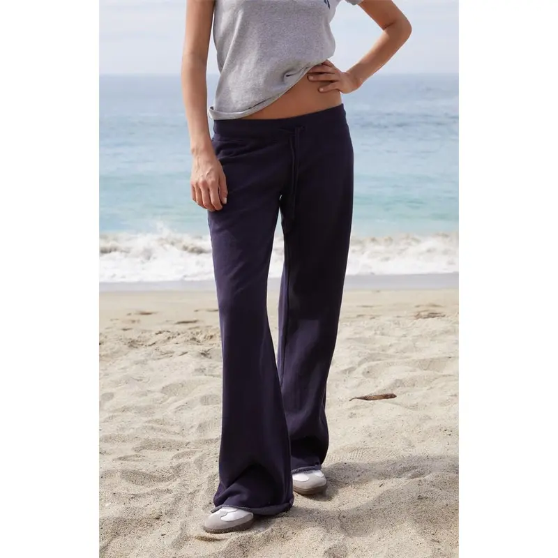 John Galt Women's Blue Hilary Soft Yoga Baggy Sweatpants