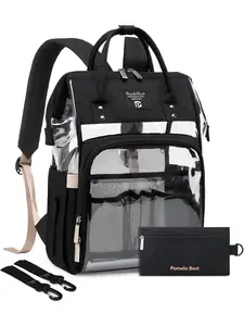 Pomelo Best Multifunctional Diaper Backpack Waterproof Large Capacity Baby Travel Bag with Hooks