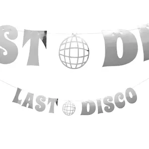 7 Ft. Silver Foil Last Disco Bachelorette Garland