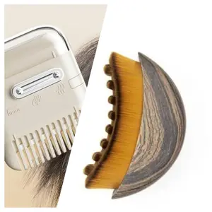 Bang Trimmer Set + Wooden Face Brush Kit, Lazy Person's Essential Tool, Fresh Haircut & Clean Skin in One Go, Perfect for Daily Use