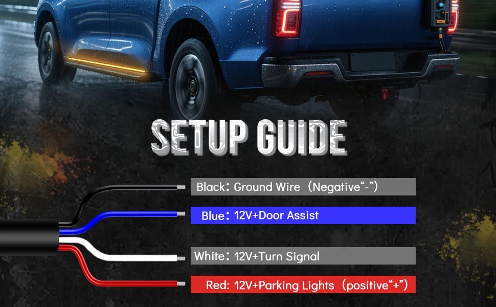 DIBMS 71" Running Board Lights 2PCS LED Strips w/Sequential Amber Turn Signal, DRL, White Courtesy Light for Extended Crew Cab Trucks Pickup Trailer, Side Wing Glow Light white courtesy light DIBMS 71" Running Board Lights 2PCS LED Strips w/Sequential Amber Turn Signal, DRL, White Courtesy Light for Extended Crew Cab Trucks Pickup Trailer, Side Wing Glow Light white courtesy light