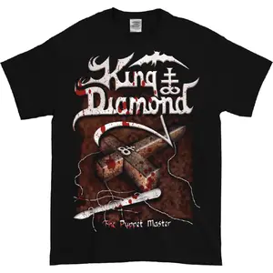 KING DIAMOND THE PUPPET MASTER Unisex Short Sleeve New Black T-Shirt Cotton Fabric