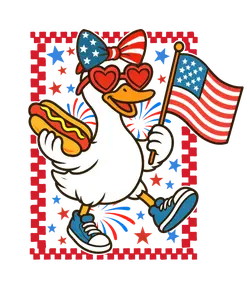 Patriotic Girl Goosse - Patriotic Design DTF Transfers - Direct to Film Transfer - THIS IS NOT A T-Shirt or Digital product