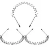Hairband, 3 Pack Metal Headband for Men Unisex, Wavy Wired Zigzag Spring Sports Fashion Headwear, Non Slip Hair Hoop, Hair Accessories