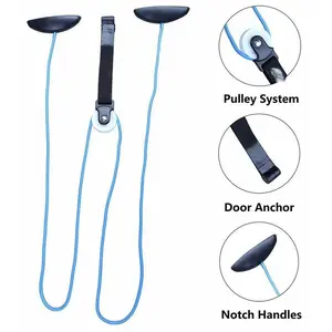 Adjustable Door Pulley Shoulder Neck Trainer, Upper Arm Rehabilitation Resistance Band, No-Drill Installation, Home Fitness Equipment