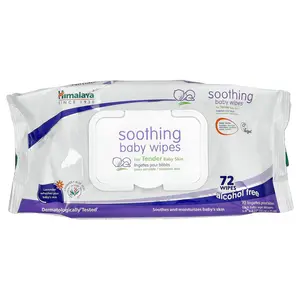Himalaya Soothing Baby Wipes, Alcohol Free, 72 Wipes Himalaya Soothing Baby Wipes, Alcohol Free, 72 Wipes