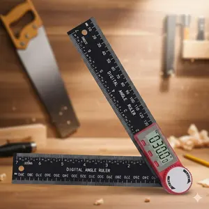 Multifunctional Digital Angle Finder, 360 Rotating Protractor for Woodworking & DIY, High Precision Engineering Measuring Tool, Auto Repair & Construction Use, Portable Angle Gauge Set, Hardware