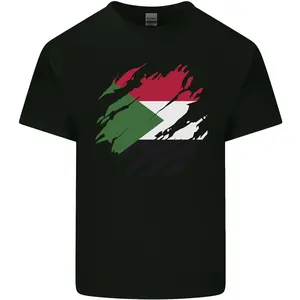 Torn Sudan Flag Sudanese Day Football Mens Light Cotton T-Shirt 75S