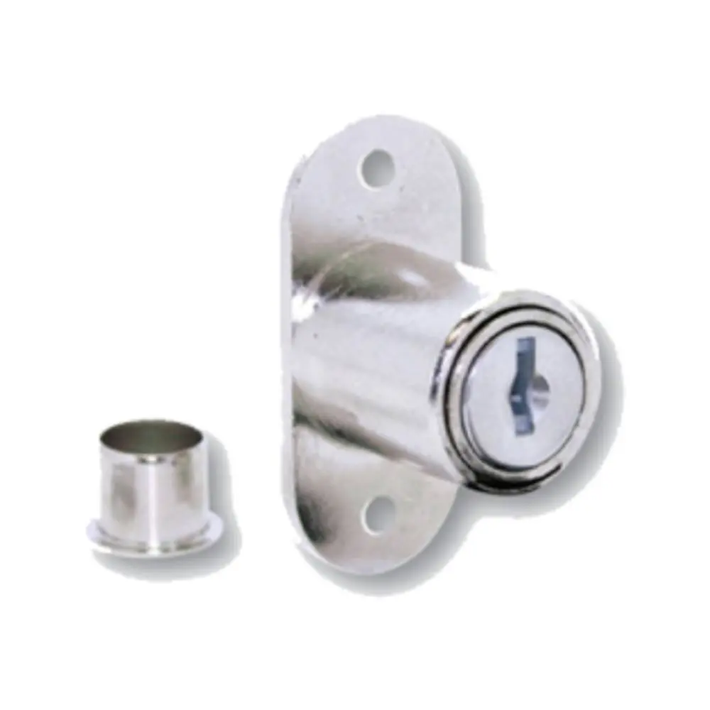 Hudson Lock KA 201 Flush Mount Plunger Lock, Stainless Steel Appearance, Door Hardware, Door Security Solution, Door Security Lock
