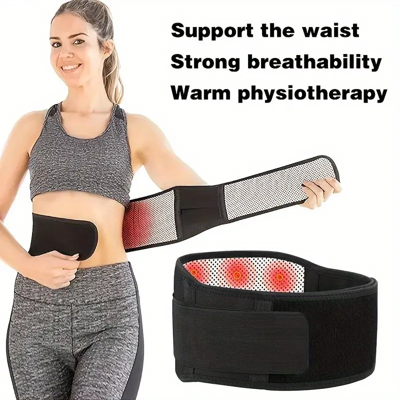 Adjustable Waist Support Belt, Warm Waistband, Thickened Waist Protection Strap, Sports Waist Heating Constraint Band for Work & Daily Use, Workout Waistband, Exercise Waistband, Elastic Sport Band, Sweat Belt