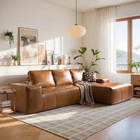 114" Vintage Tech-Waxed Canvas Right Chaise