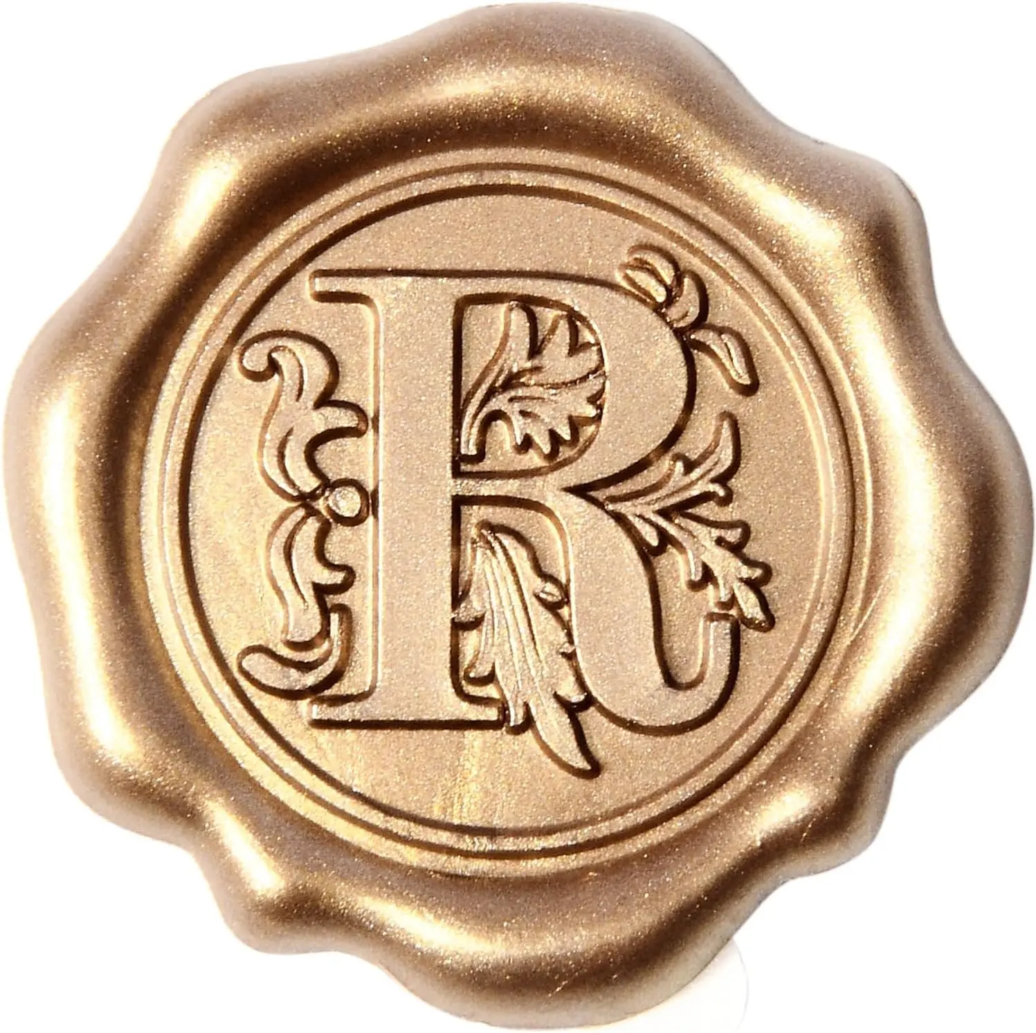 50 Pack Initial Alphabet Adhesive Wax Seal Stickers Letter R for Thanksgiving Card Gift Wrap Wedding Engagement Party Invitation