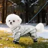 Dog Winter Warm Thermal Locking Jumpsuit - Quilted Traps Body Heat, Waterproof, Windproof, Dustproof, Full Body Cover, Multi-Size Outdoor Pet Coat