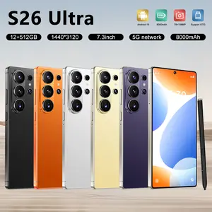 2026 S26 Ultra 5G Unlocked Phone Gift Set: 12GB+512GB, Android 15, 6.99" HD Display, 78MP+108MP Cam, 8000mAh Battery, Stylus & Protector Included
