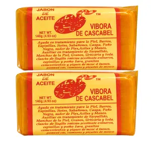 Jabon De Aceite Vibora De Cascabel 2-Pack Combo Body Bar Soap, Gentle Daily Cleanser, Body Care, Smoother Skincare Cleansing Bar