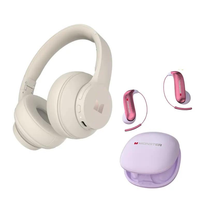 Headphone White+ Earbuds Purple