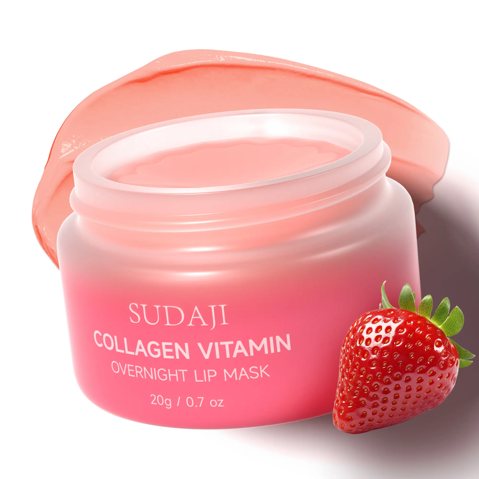 Lip Mask with Hyaluronic Acid - Overnight Butter Balm - Moisturizer for Very Dry Lips Skincare Collagen Comfort Moisture Hydrate Hydrating Moisturizing